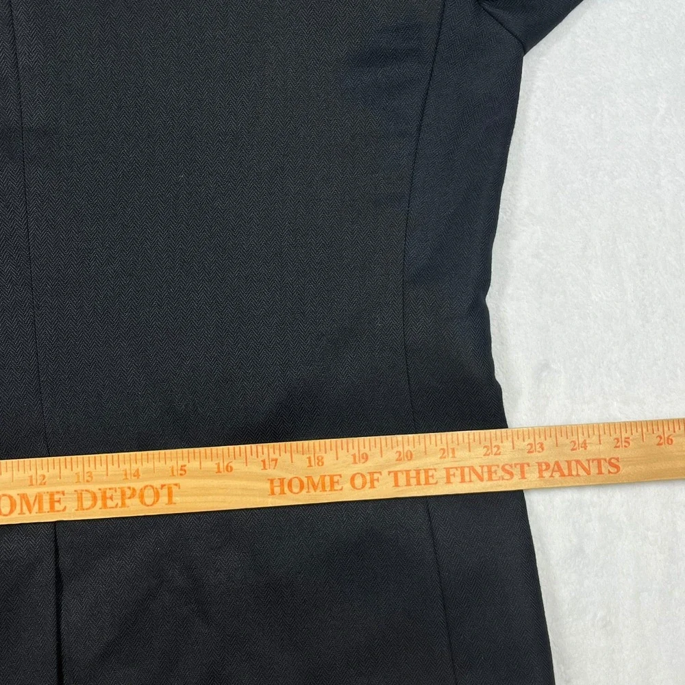 Jos A Bank Signature Collection Silk Camelhair Blazer Mens 44L Black Herringbone